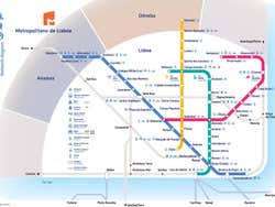 Plan du métro de Lisbonne