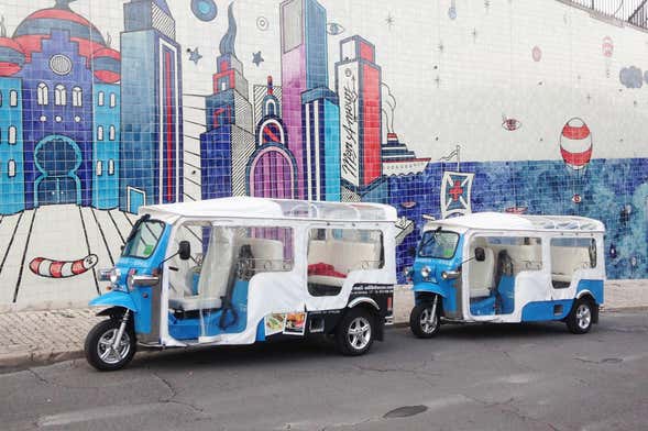 Visite privée dans Lisbonne en tuk-tuk